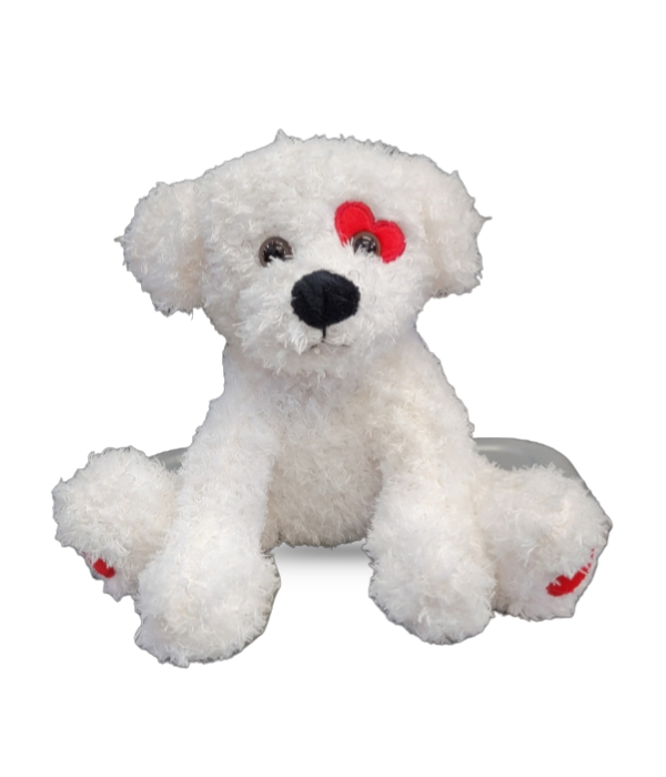 Valentine's Plush Dog