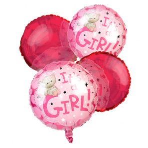 "It's a Girl" Balloon Bouquet (4)